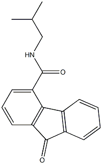 N-isobutyl-9-oxo-9H-fluorene-4-carboxamide Structure