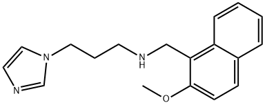 3-(1H-imidazol-1-yl)-N-[(2-methoxy-1-naphthyl)methyl]-1-propanamine 구조식 이미지