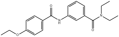 3-[(4-ethoxybenzoyl)amino]-N,N-diethylbenzamide 구조식 이미지