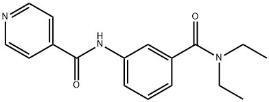 N-{3-[(diethylamino)carbonyl]phenyl}isonicotinamide Structure