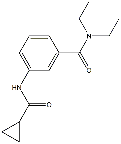 3-[(cyclopropylcarbonyl)amino]-N,N-diethylbenzamide Structure
