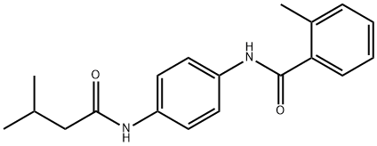 2-methyl-N-{4-[(3-methylbutanoyl)amino]phenyl}benzamide Structure