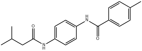 4-methyl-N-{4-[(3-methylbutanoyl)amino]phenyl}benzamide 구조식 이미지
