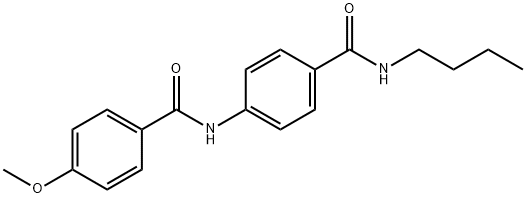 N-{4-[(butylamino)carbonyl]phenyl}-4-methoxybenzamide Structure