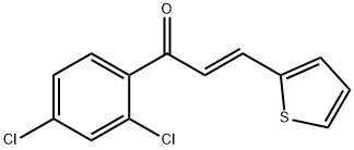 1-(2,4-dichlorophenyl)-3-(2-thienyl)-2-propen-1-one 구조식 이미지