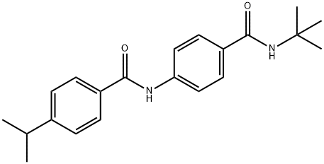 N-{4-[(tert-butylamino)carbonyl]phenyl}-4-isopropylbenzamide Structure