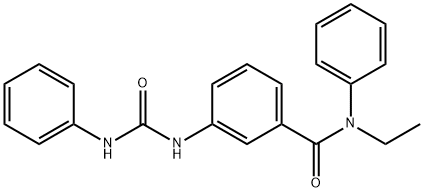 3-[(anilinocarbonyl)amino]-N-ethyl-N-phenylbenzamide Structure