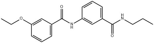 3-ethoxy-N-{3-[(propylamino)carbonyl]phenyl}benzamide Structure