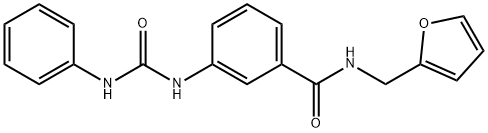 3-[(anilinocarbonyl)amino]-N-(2-furylmethyl)benzamide Structure