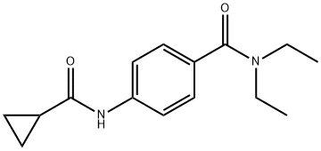 4-[(cyclopropylcarbonyl)amino]-N,N-diethylbenzamide Structure