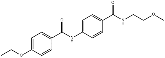 4-ethoxy-N-(4-{[(2-methoxyethyl)amino]carbonyl}phenyl)benzamide 구조식 이미지