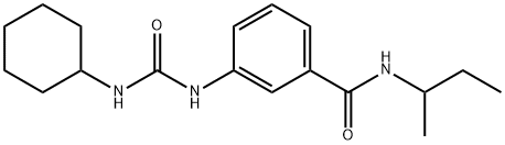 N-(sec-butyl)-3-{[(cyclohexylamino)carbonyl]amino}benzamide Structure