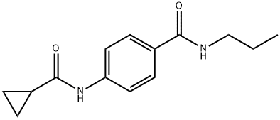 4-[(cyclopropylcarbonyl)amino]-N-propylbenzamide Structure