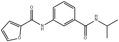 N-{3-[(isopropylamino)carbonyl]phenyl}-2-furamide Structure