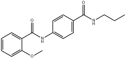 2-methoxy-N-{4-[(propylamino)carbonyl]phenyl}benzamide Structure