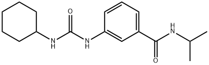 3-{[(cyclohexylamino)carbonyl]amino}-N-isopropylbenzamide Structure