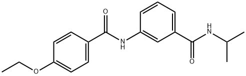 3-[(4-ethoxybenzoyl)amino]-N-isopropylbenzamide Structure