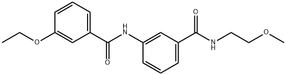 3-ethoxy-N-(3-{[(2-methoxyethyl)amino]carbonyl}phenyl)benzamide Structure