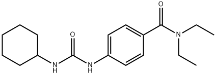 4-{[(cyclohexylamino)carbonyl]amino}-N,N-diethylbenzamide Structure
