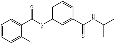 2-fluoro-N-{3-[(isopropylamino)carbonyl]phenyl}benzamide Structure