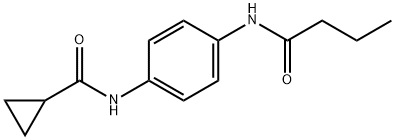 N-[4-(butyrylamino)phenyl]cyclopropanecarboxamide 구조식 이미지