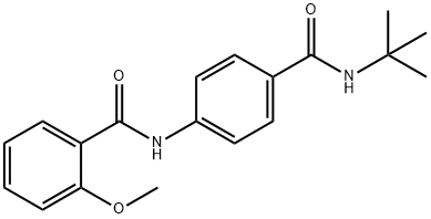 N-{4-[(tert-butylamino)carbonyl]phenyl}-2-methoxybenzamide Structure