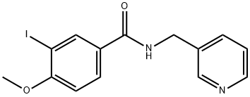 3-iodo-4-methoxy-N-(3-pyridinylmethyl)benzamide 구조식 이미지