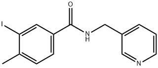 3-iodo-4-methyl-N-(3-pyridinylmethyl)benzamide 구조식 이미지