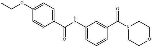 4-ethoxy-N-[3-(4-morpholinylcarbonyl)phenyl]benzamide Structure