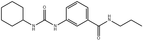 3-{[(cyclohexylamino)carbonyl]amino}-N-propylbenzamide Structure