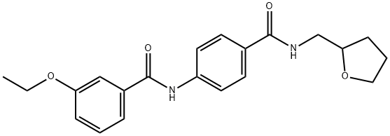 3-ethoxy-N-(4-{[(tetrahydro-2-furanylmethyl)amino]carbonyl}phenyl)benzamide Structure