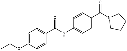 4-ethoxy-N-[4-(1-pyrrolidinylcarbonyl)phenyl]benzamide Structure