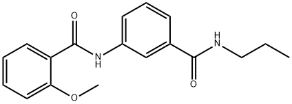 2-methoxy-N-{3-[(propylamino)carbonyl]phenyl}benzamide Structure