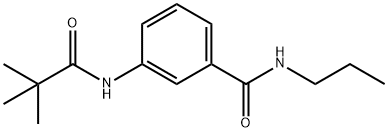 3-[(2,2-dimethylpropanoyl)amino]-N-propylbenzamide Structure