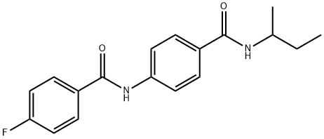 N-{4-[(sec-butylamino)carbonyl]phenyl}-4-fluorobenzamide Structure