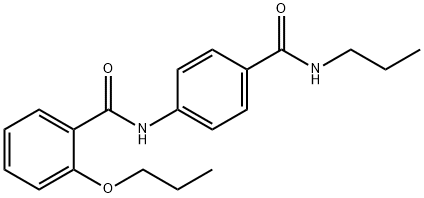 2-propoxy-N-{4-[(propylamino)carbonyl]phenyl}benzamide 구조식 이미지