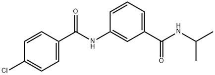 3-[(4-chlorobenzoyl)amino]-N-isopropylbenzamide Structure