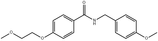 N-(4-methoxybenzyl)-4-(2-methoxyethoxy)benzamide Structure