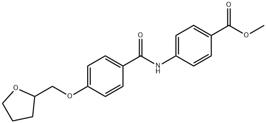 methyl 4-{[4-(tetrahydro-2-furanylmethoxy)benzoyl]amino}benzoate Structure