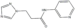 N-(3-pyridinyl)-3-(1H-1,2,4-triazol-1-yl)propanamide Structure