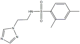 2,4-dimethyl-N-[2-(1H-1,2,4-triazol-1-yl)ethyl]benzenesulfonamide Structure