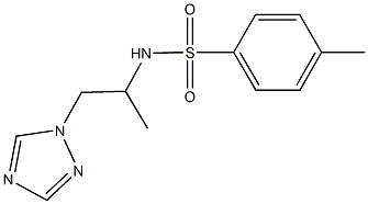 4-methyl-N-[1-methyl-2-(1H-1,2,4-triazol-1-yl)ethyl]benzenesulfonamide Structure