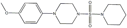 methyl 4-[4-(1-piperidinylsulfonyl)-1-piperazinyl]phenyl ether Structure