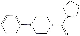 1-phenyl-4-(1-pyrrolidinylcarbonyl)piperazine 구조식 이미지