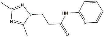 3-(3,5-dimethyl-1H-1,2,4-triazol-1-yl)-N-(2-pyridinyl)propanamide Structure