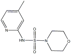 N-(4-methyl-2-pyridinyl)-4-morpholinesulfonamide Structure