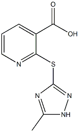 2-[(5-methyl-1H-1,2,4-triazol-3-yl)sulfanyl]nicotinic acid Structure