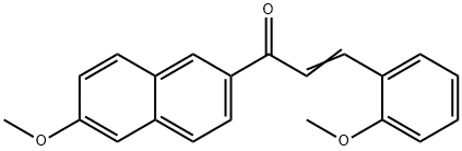 1-(6-methoxy-2-naphthyl)-3-(2-methoxyphenyl)-2-propen-1-one 구조식 이미지