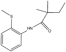 2,2-dimethyl-N-[2-(methylsulfanyl)phenyl]butanamide Structure