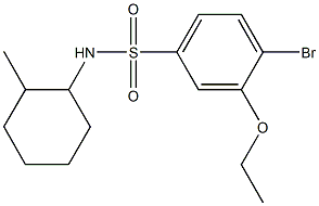4-bromo-3-ethoxy-N-(2-methylcyclohexyl)benzenesulfonamide Structure